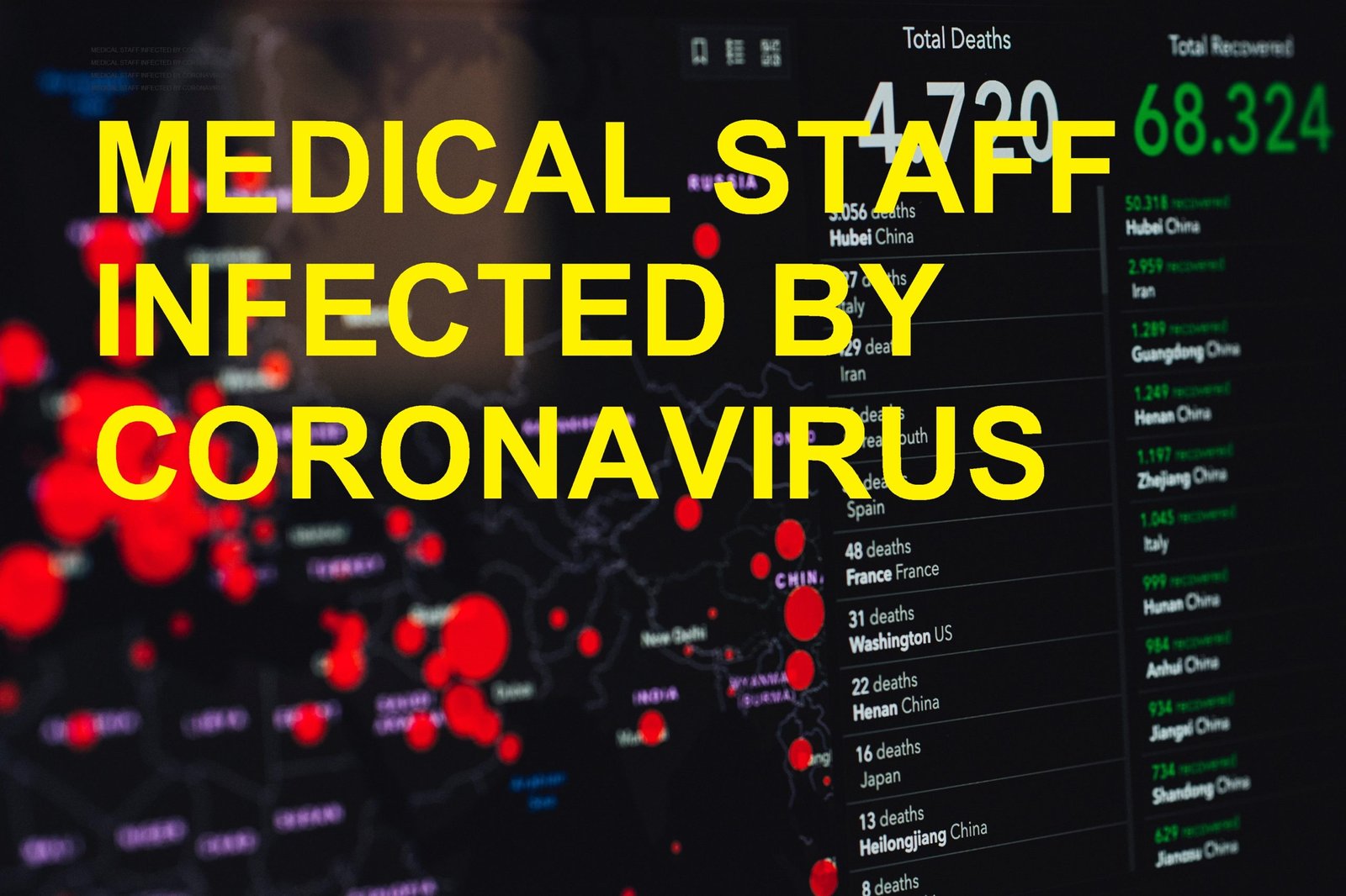 MEDICAL STAFF INFECTED BY CORONAVIRUS